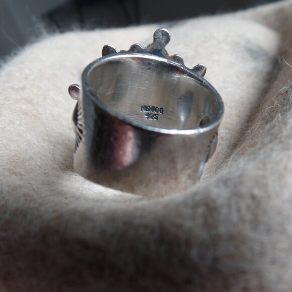 Virgins Saints & Angels Ring NWOT San Benito Turquoise Sterling 6.5 - Picture 7 of 9